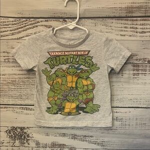 Nickelodeon Gray and Green TMNT Short Sleeve shirt size 18 months